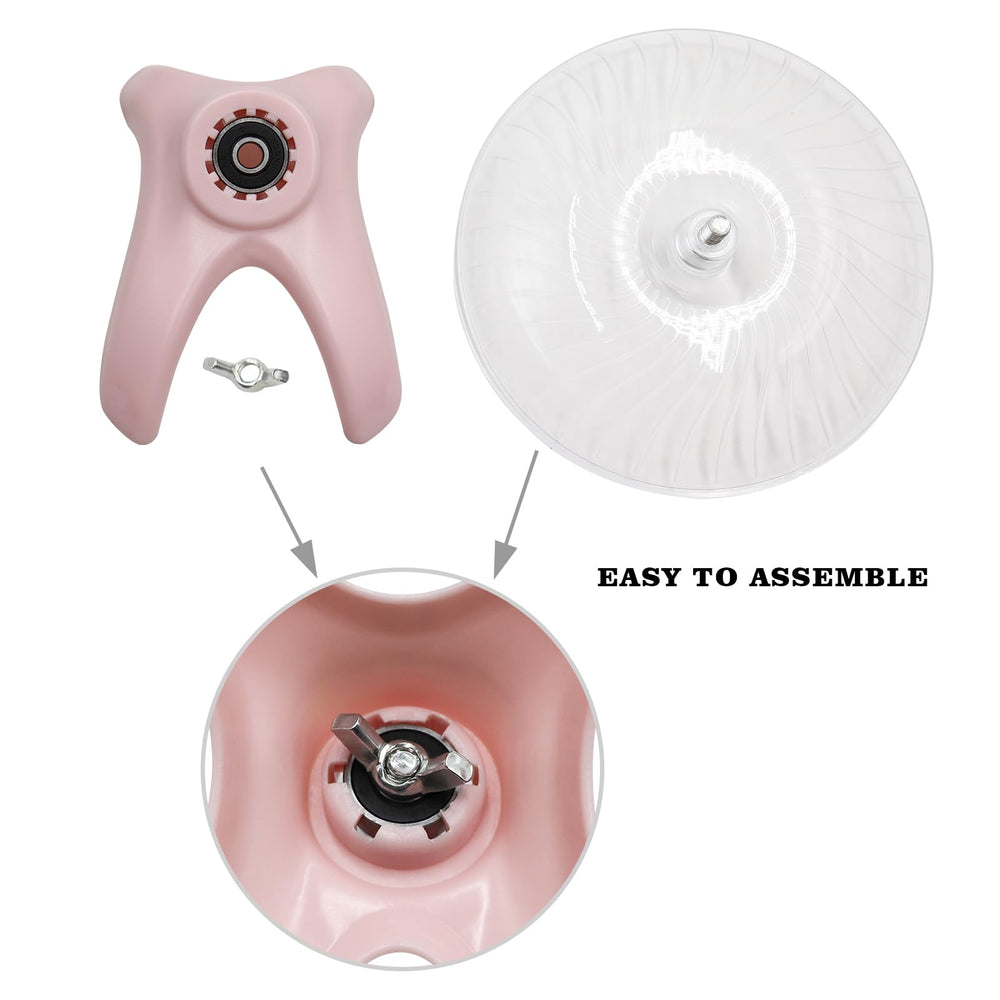 MinrzPet silent-running-wheel delivers quiet playtime for peaceful tank environments.