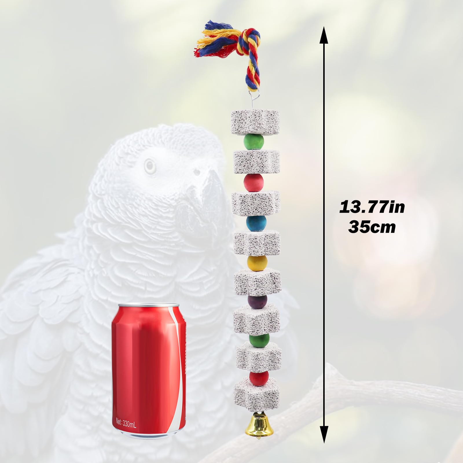 MinrzPet versatile bird toy suitable for multiple small to medium species