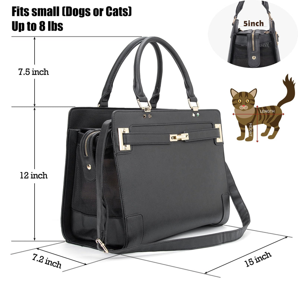 Minsong breathable mesh panels provide airflow and pet visibility in the carrier.