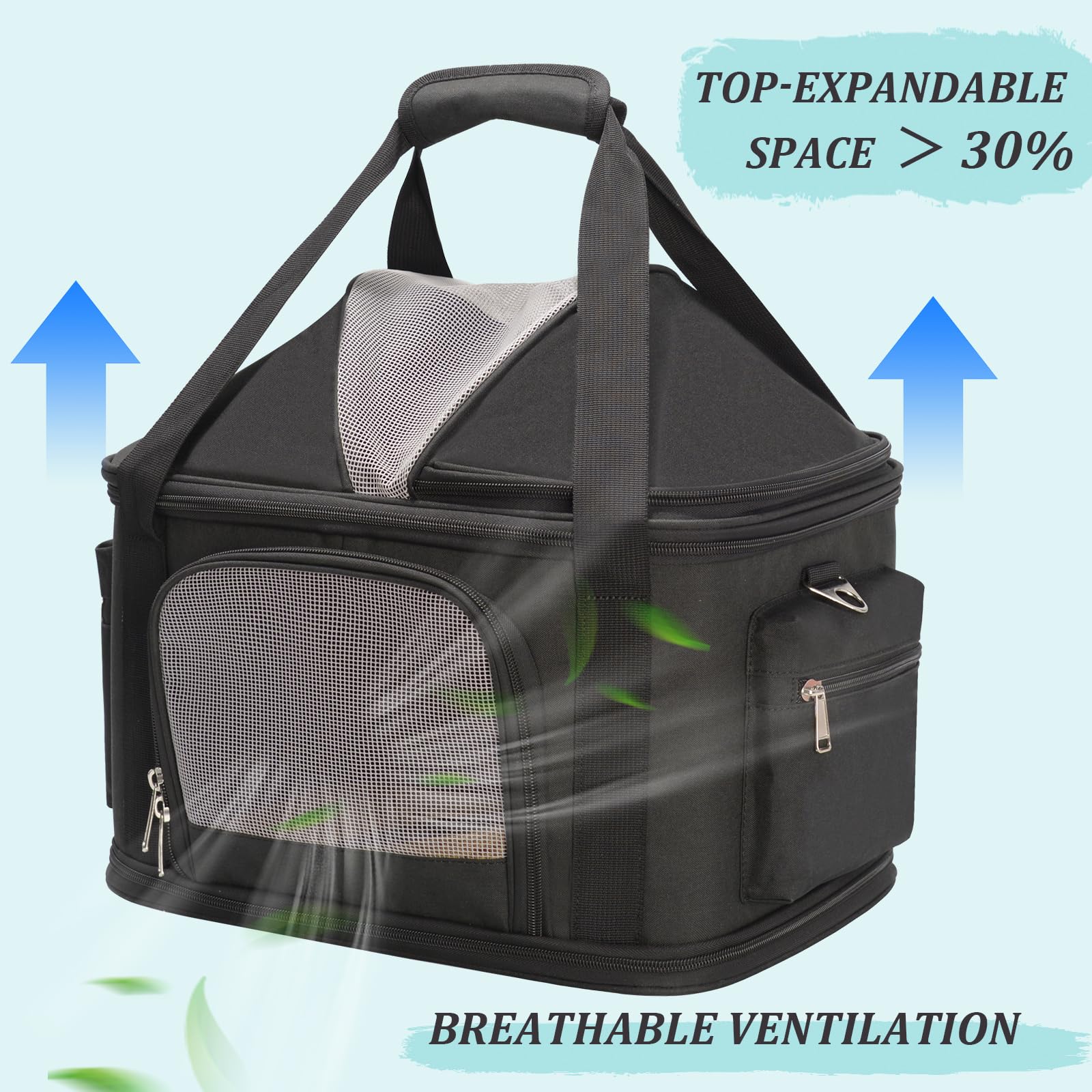 Minsong pet carrier folded compact for easy storage after trips