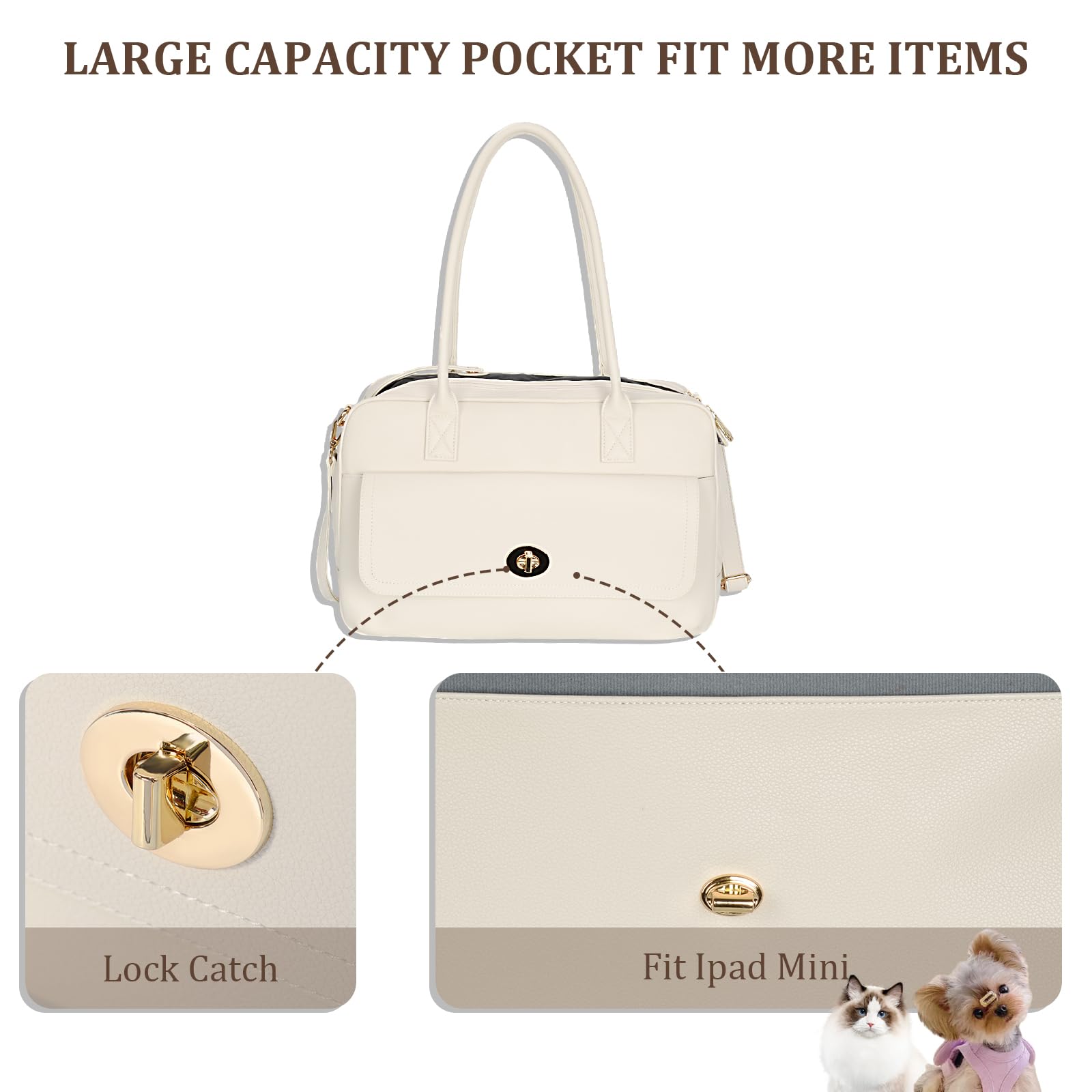 Minsong vegan leather detail emphasizes durable, stylish daily use