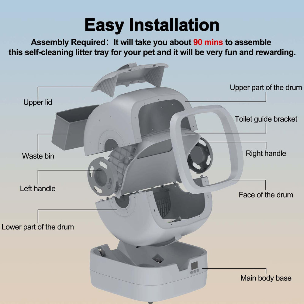 Mintakawa assembly-instruction guide illustrates 30-minute setup process