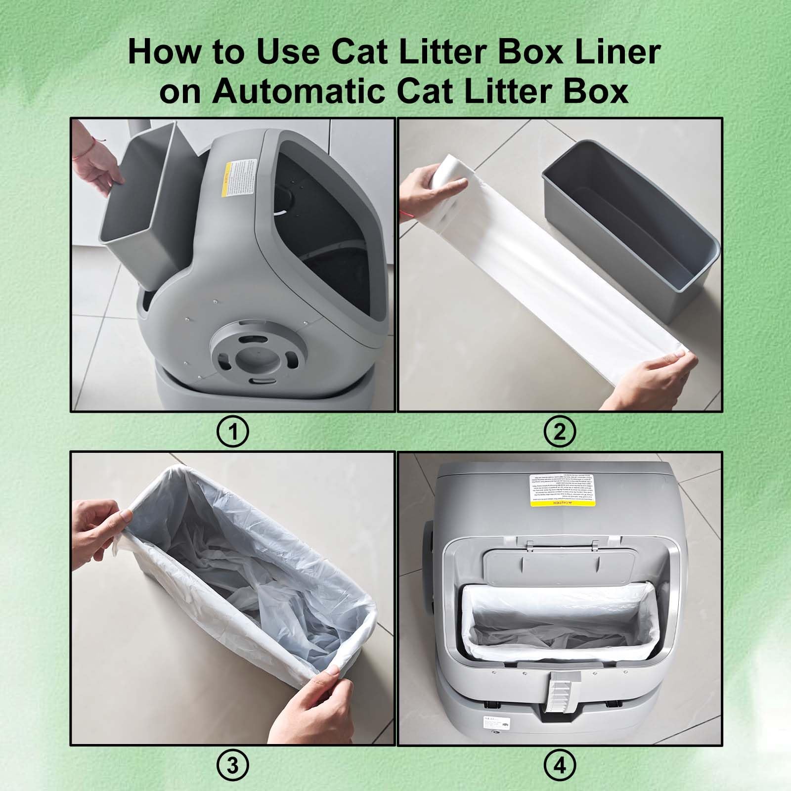Mintakawa easy-disposal design simplifies litter disposal with sturdy liners.