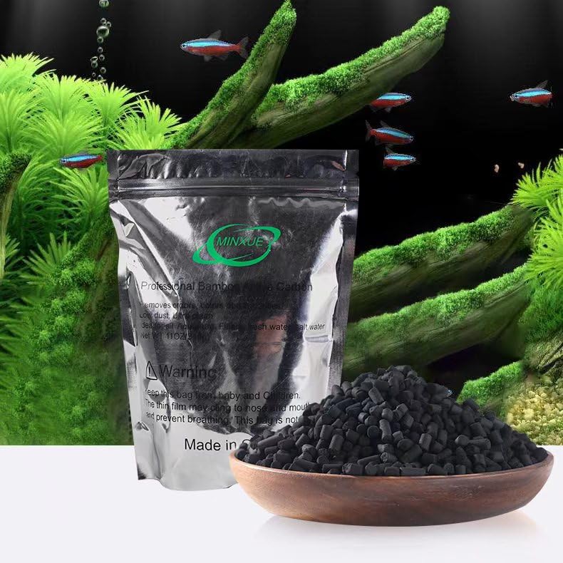 Minxue bamboo charcoal pellets are a dust-free filter media