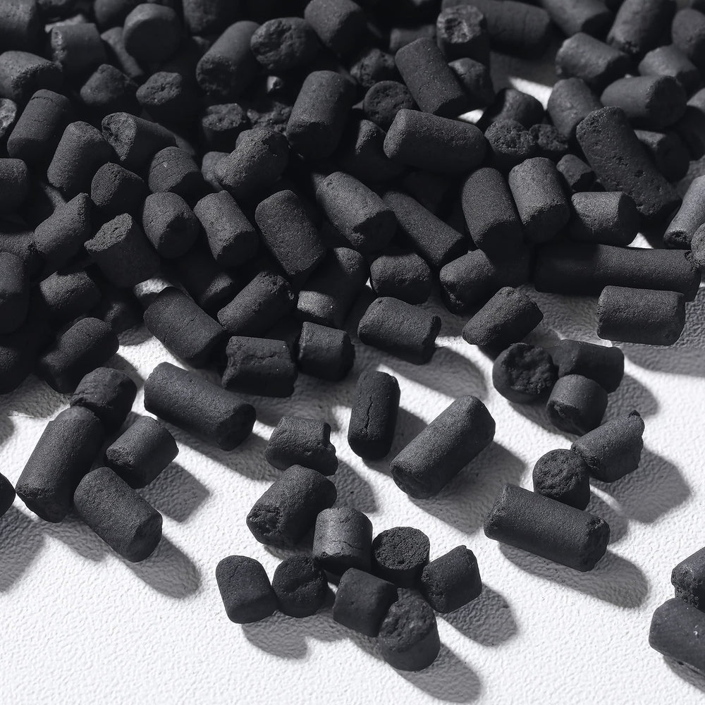 Minxue bamboo charcoal pellets in mesh bag for aquarium filtration and odor control