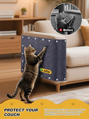 Minyii scratch mat trimmed to fit curved furniture edges.
