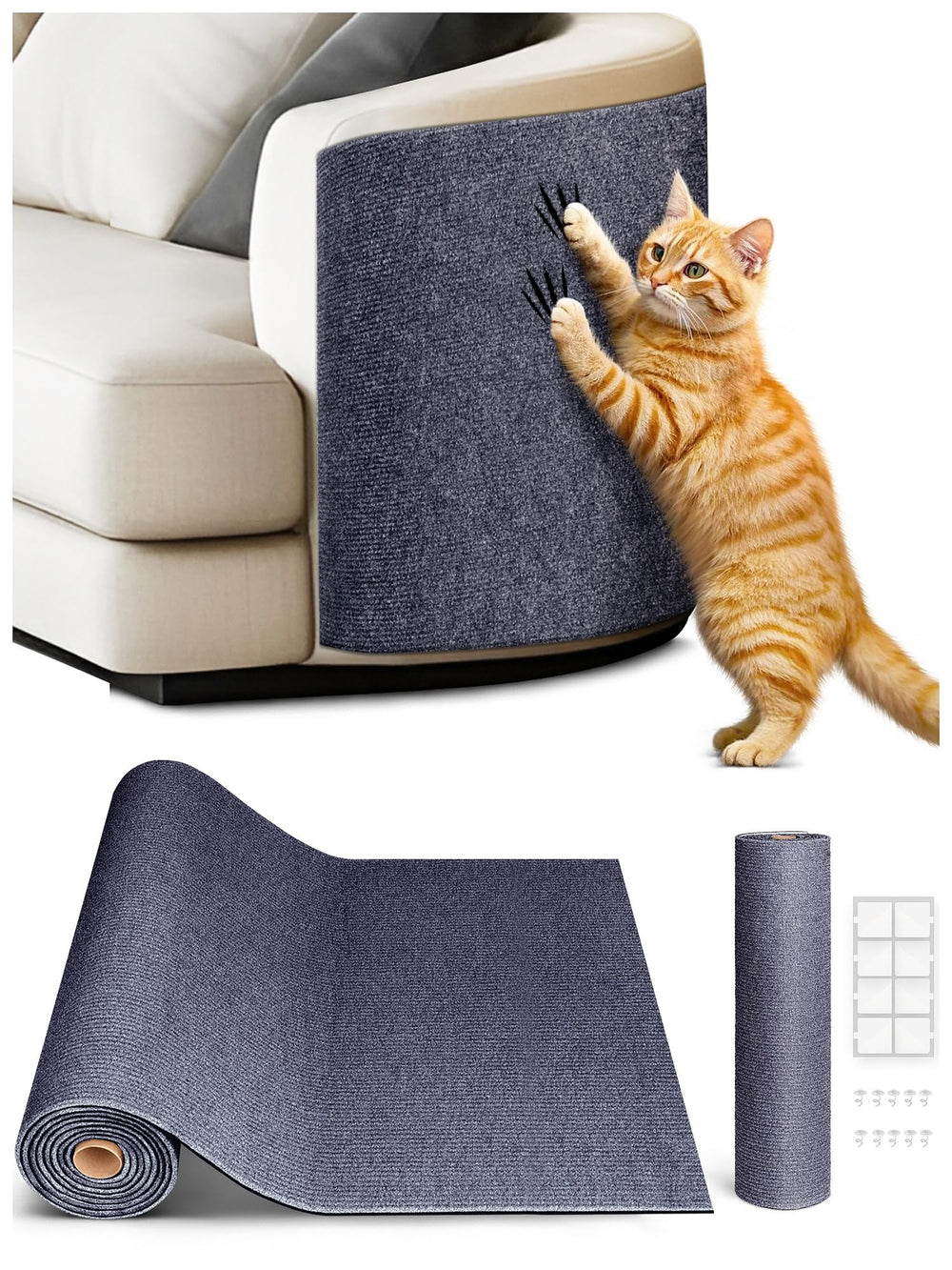 Minyii TLNNK scratch mat full-coverage protects furniture and spaces from claws