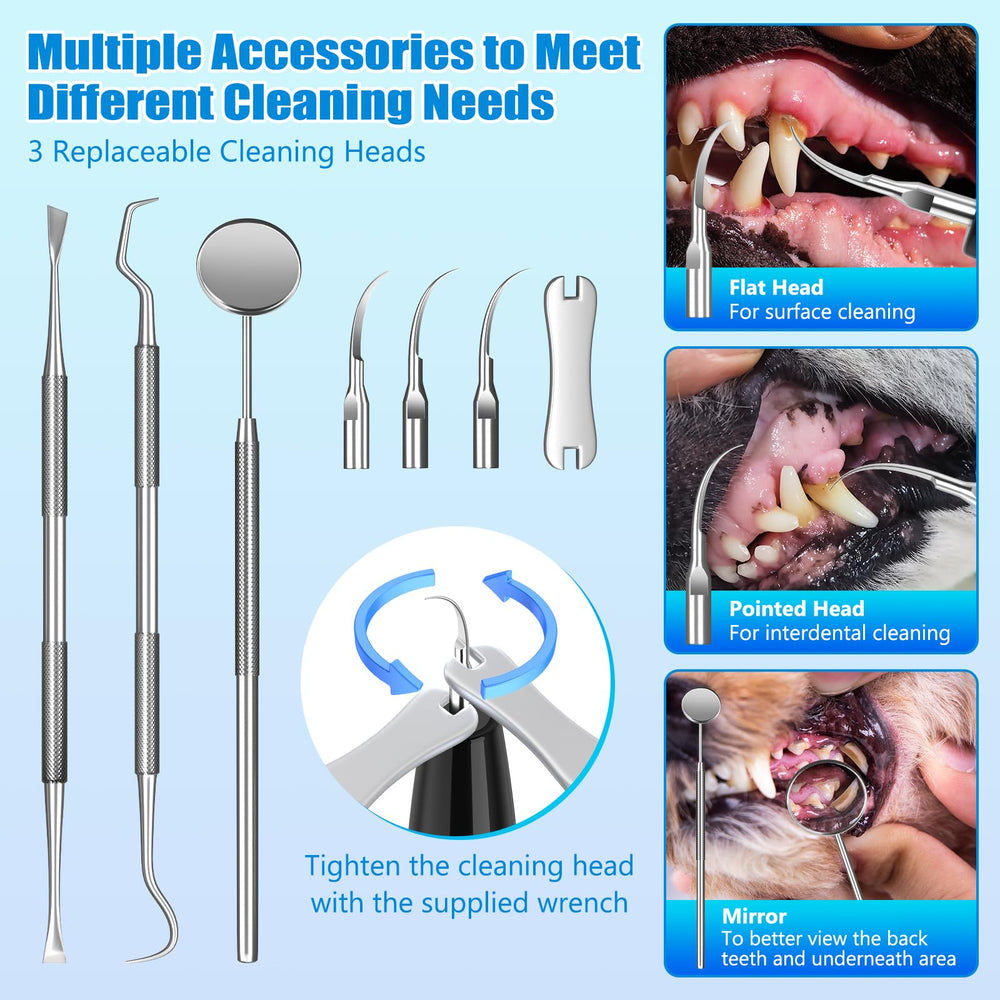 MIONJO probe and tartar scraper aids targeted plaque and tartar removal.