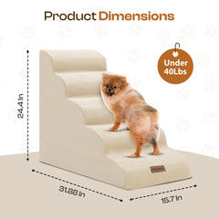 Miorun dog stairs foam-core 30D supports up to 40 lb.