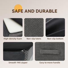 Miorun dog stairs removable-cover is machine washable for easy cleaning.
