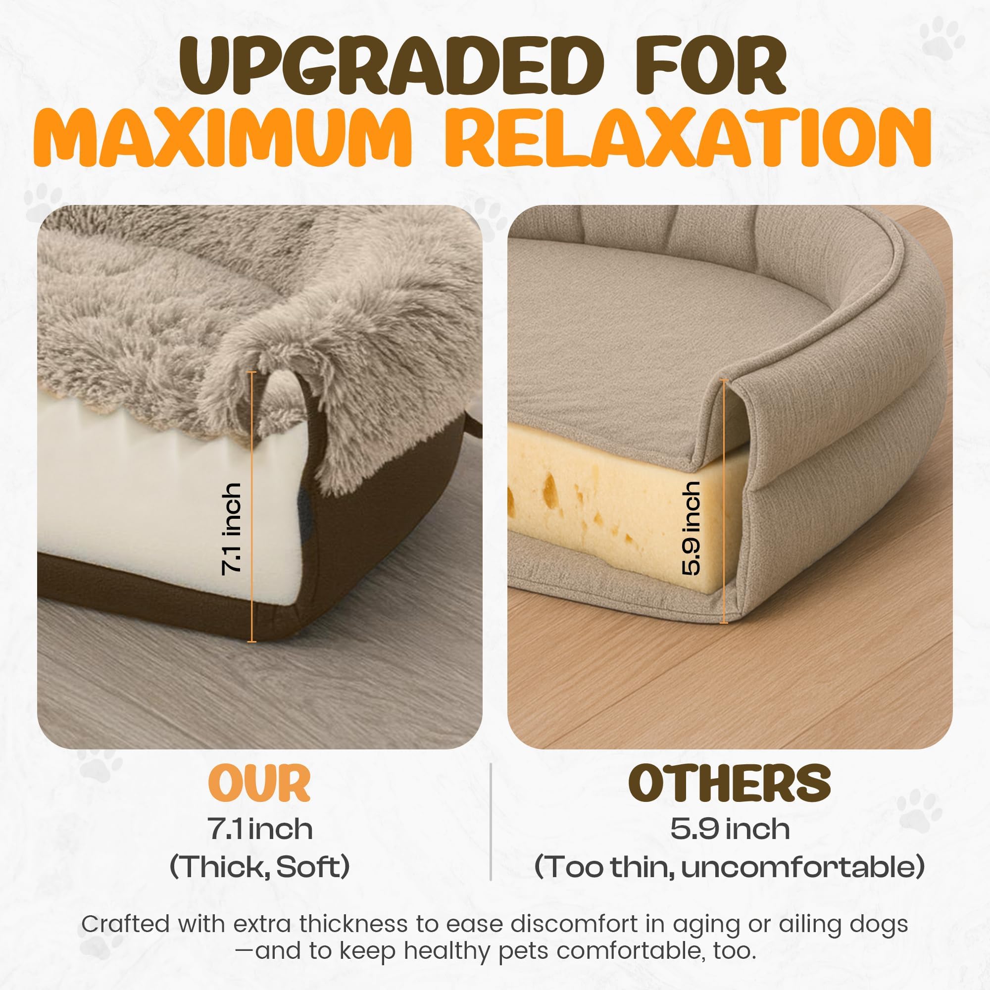 Miorun removable cover with waterproof liner keeps foam clean between washes
