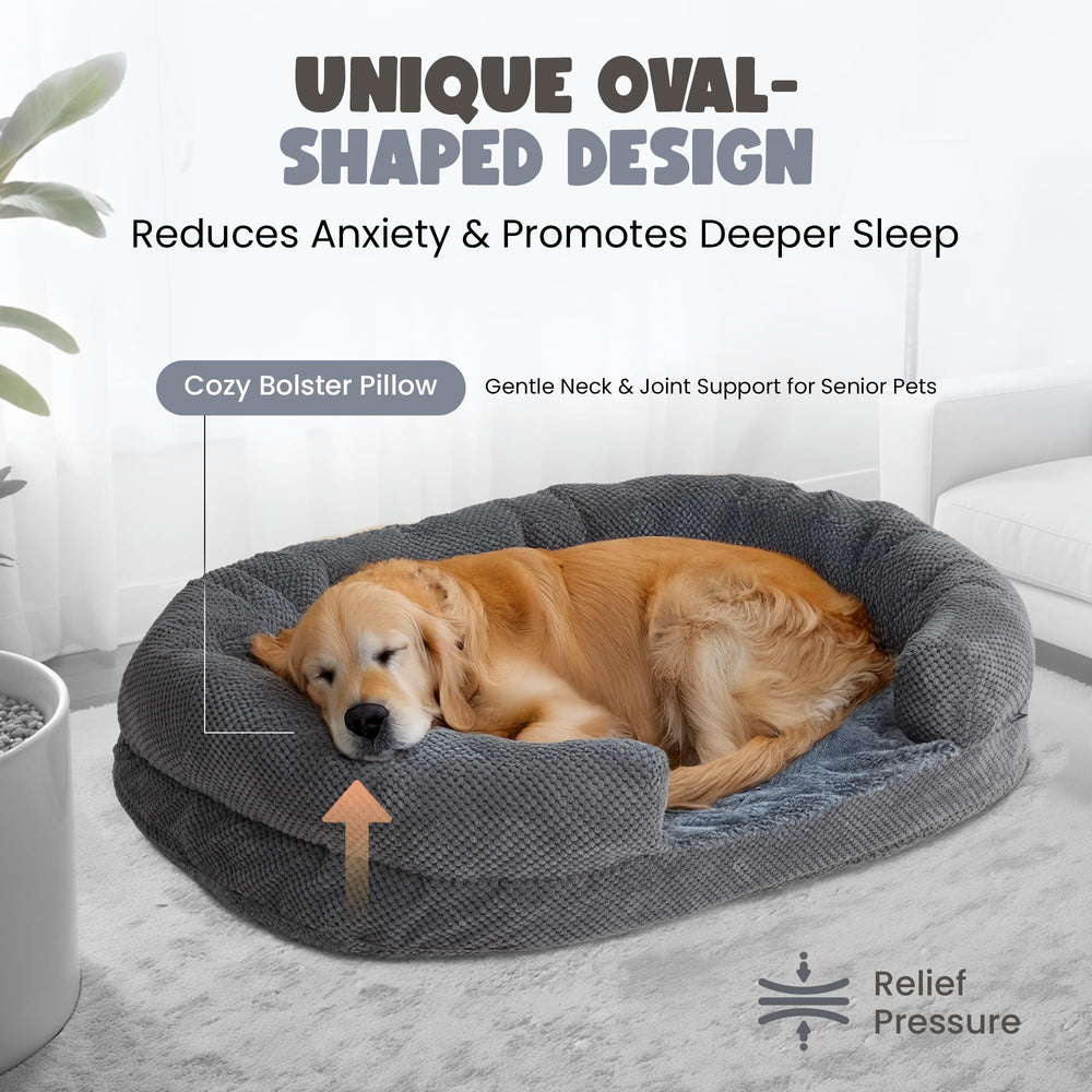 Miorun low-cut entrance dog bed enables easy access for dogs