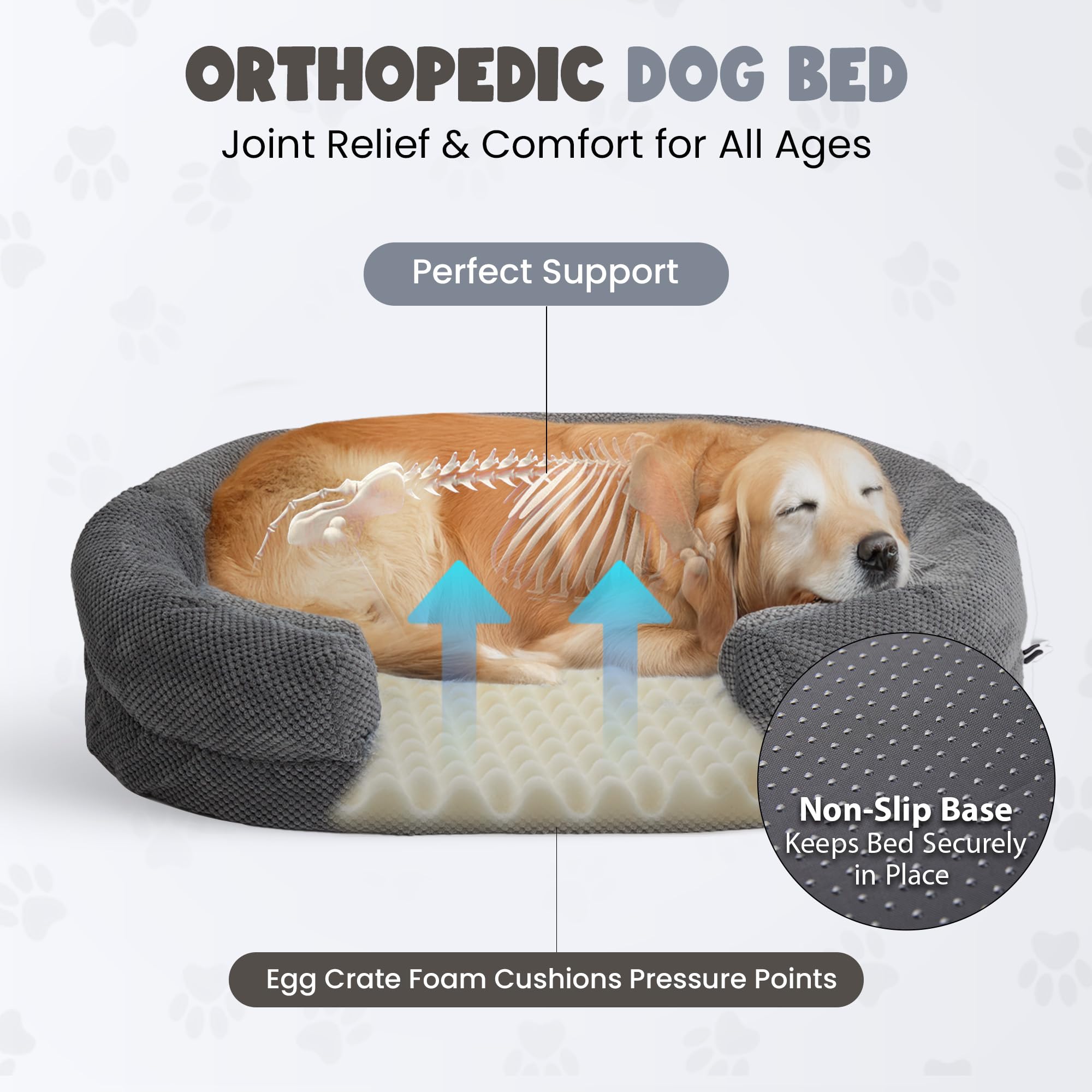 Miorun removable washable cover dog bed simplifies cleanup after accidents or spills