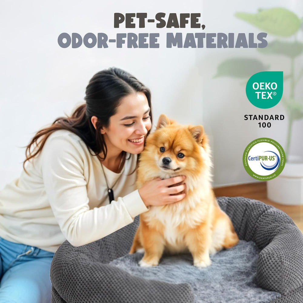 Miorun Soft Donut Bed low-entry design aids easy access.