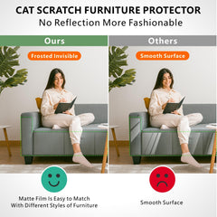 mioule cat scratch deterrent adhesive-side demonstrates seamless application on furniture.