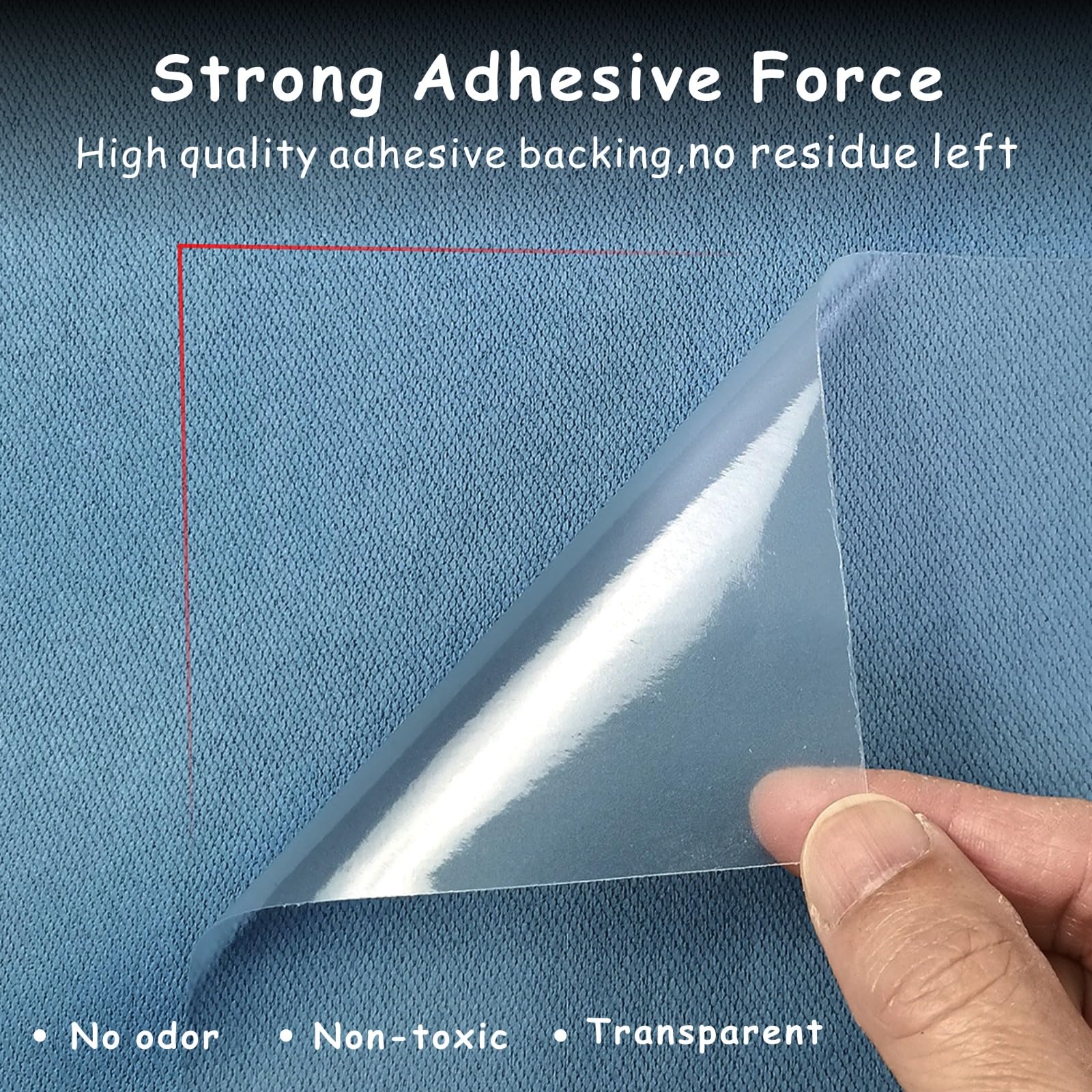 mioule transparent design on sofa preserves room aesthetics while protecting upholstery.