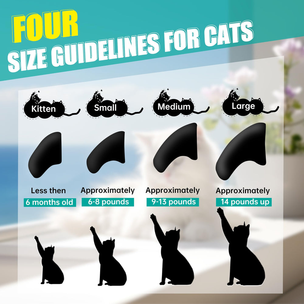 MiiOUU cat nail caps applicators assist precise placement during fitting.
