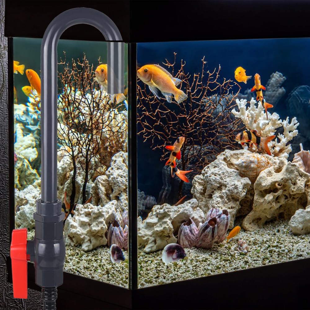 MiOYOOW edge-mount design keeps filler secure on tank rim.