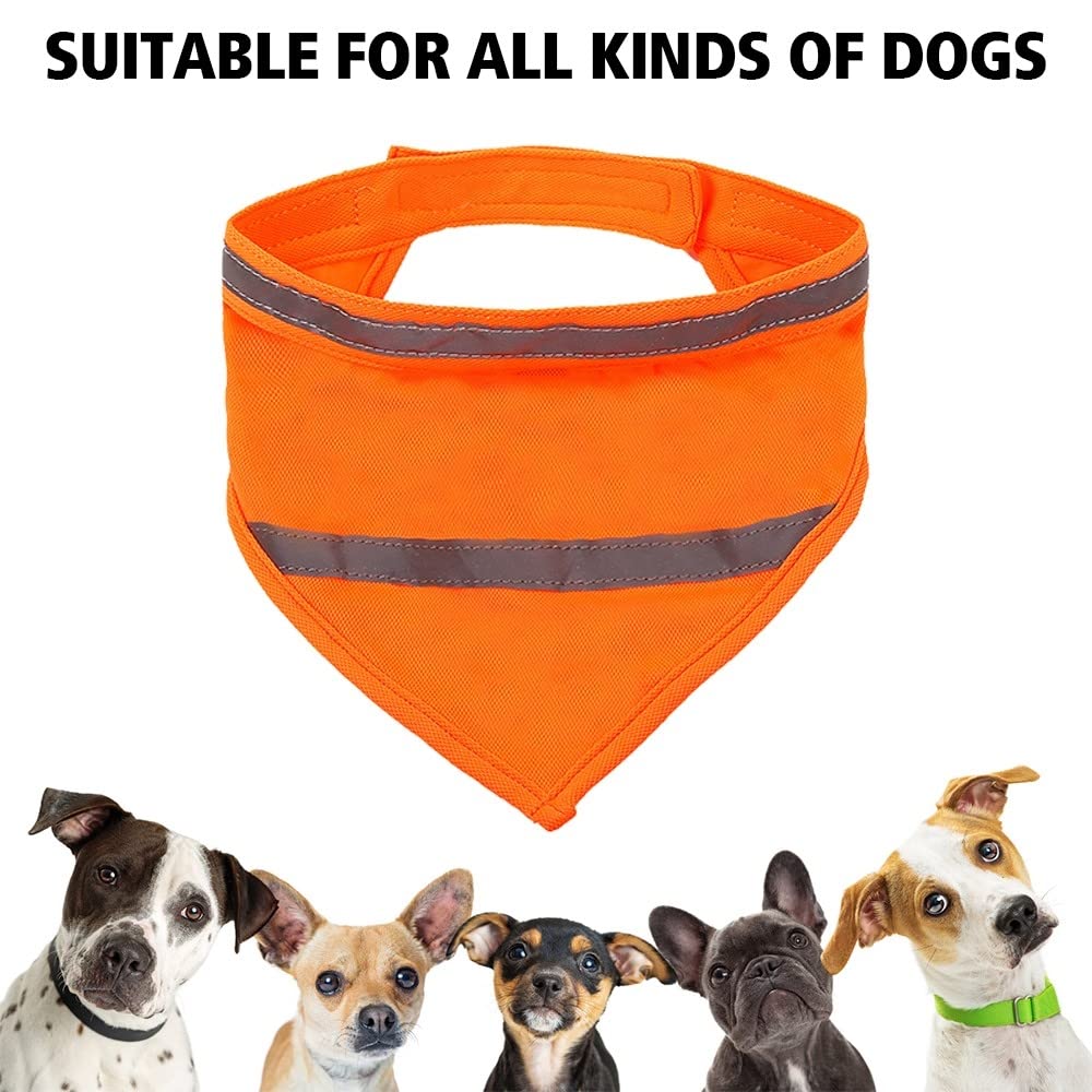 MiOYOOW breathable polyester bandana keeps dogs comfortable.