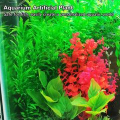Mipukbay red aquarium plants detailed leaves for natural-looking greenery
