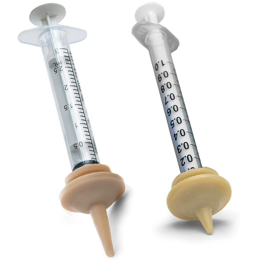 The Miracle Nipple Original size in sample set for kittens and small puppies, gentle feeding.