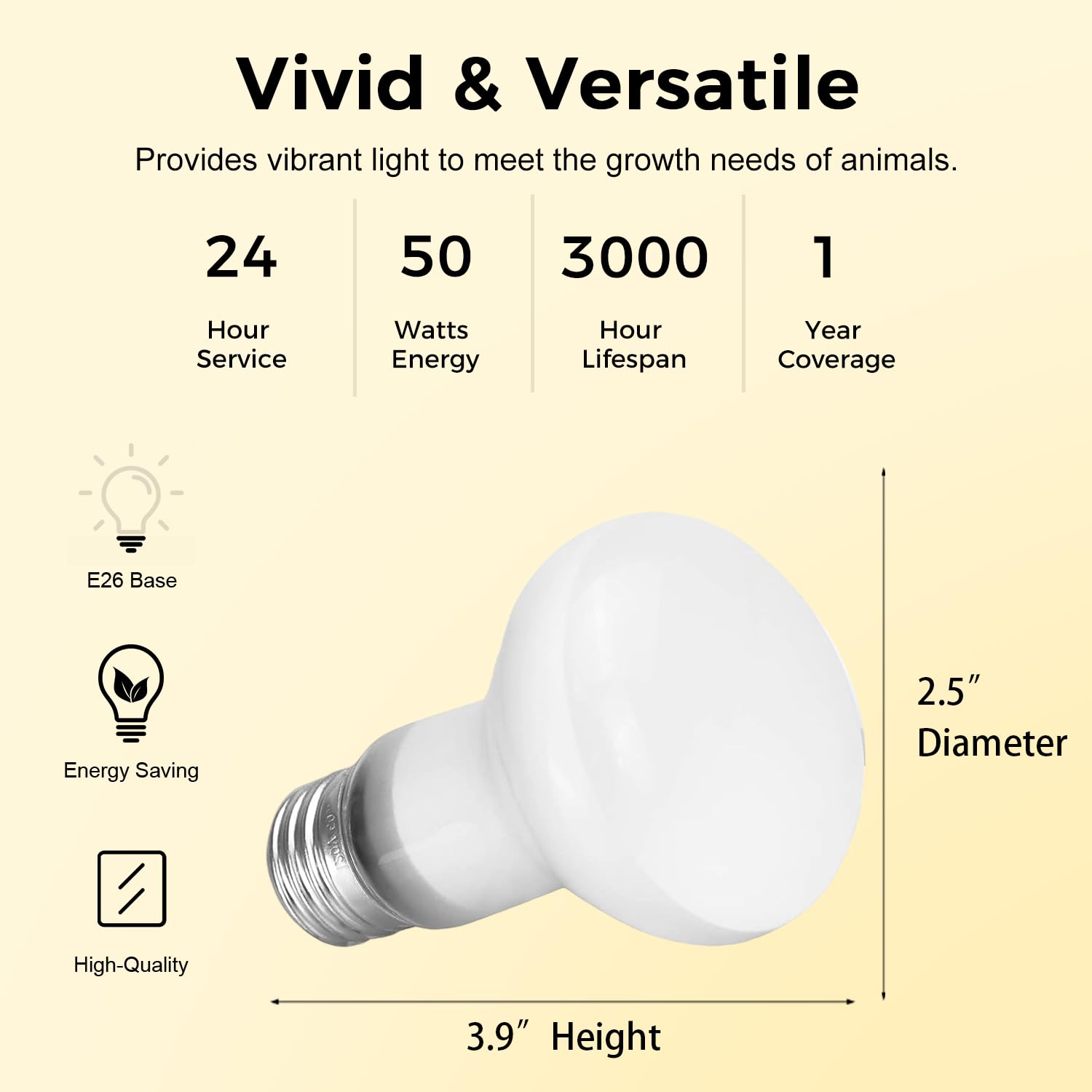 MISDOOD Reptile Heat Lamp UVA UVB spectrum supports natural behaviors in terrarium habitats