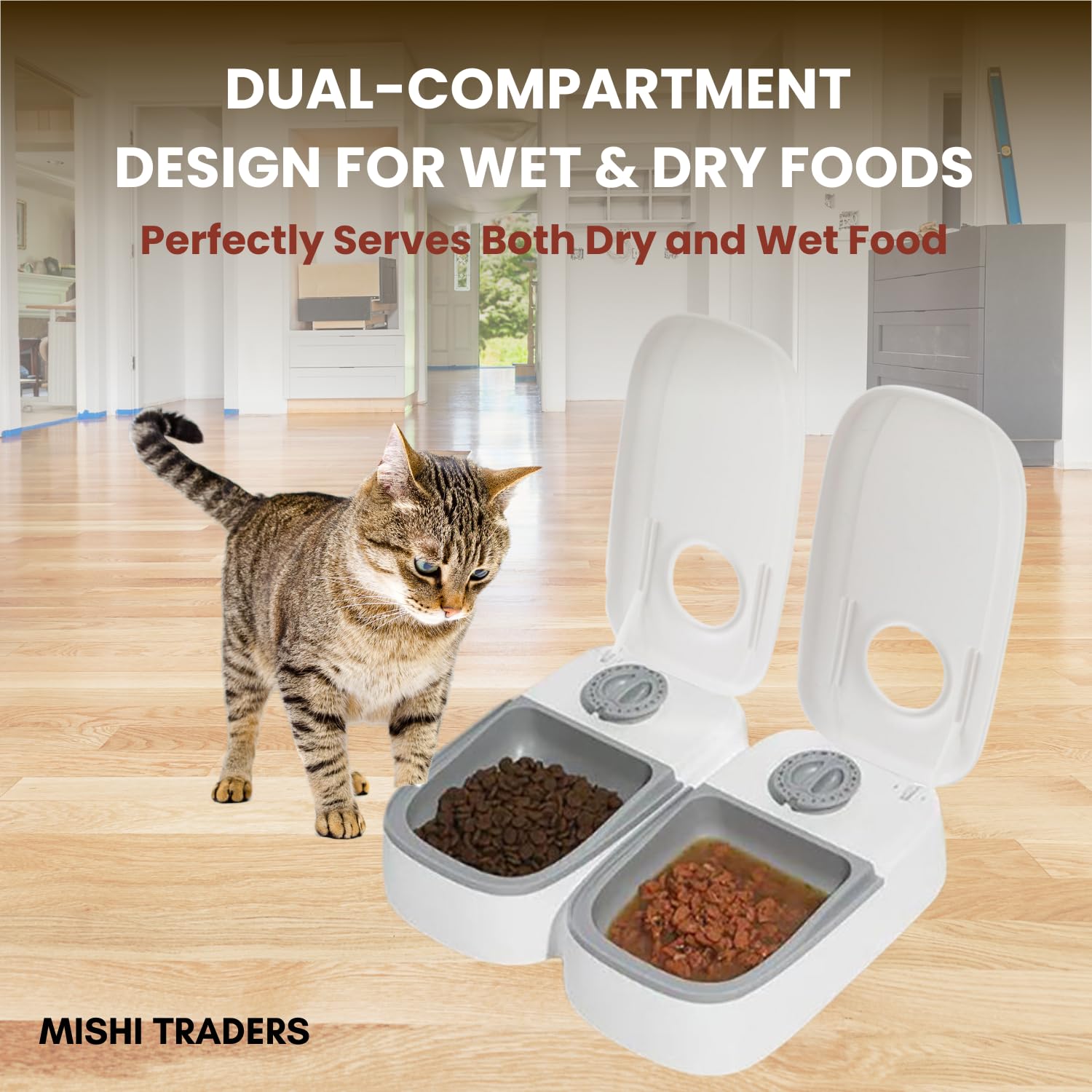 Mishi Traders dishwasher-safe components shown for quick upkeep.