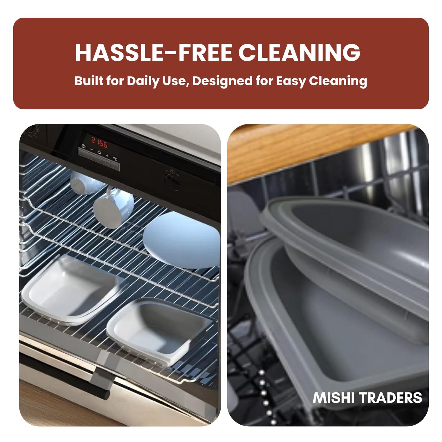 Mishi Traders detachable parts are dishwasher-safe for simple cleaning.