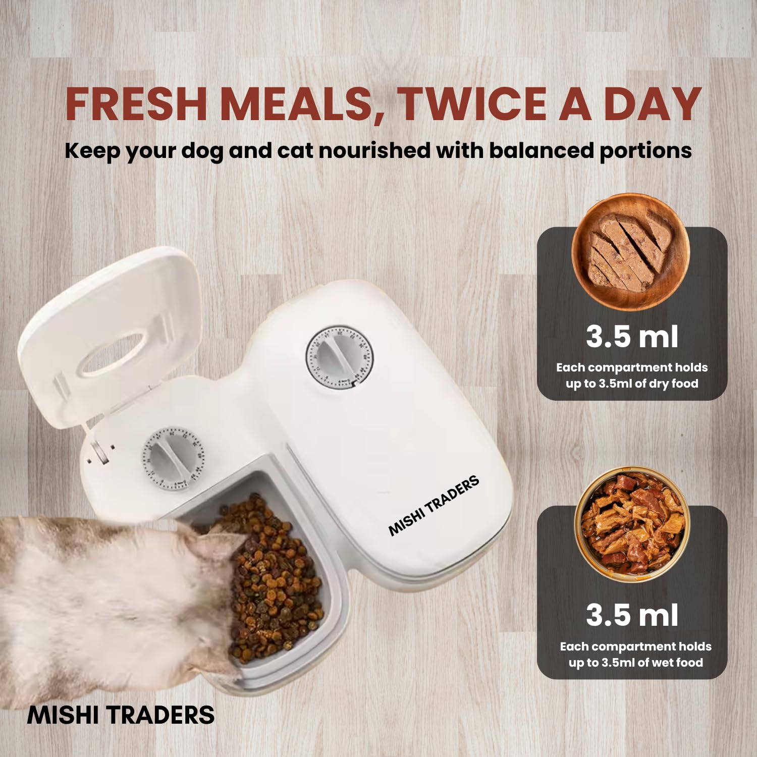 Mishi Traders ice-pack compartment keeps food fresh up to 24 hours.