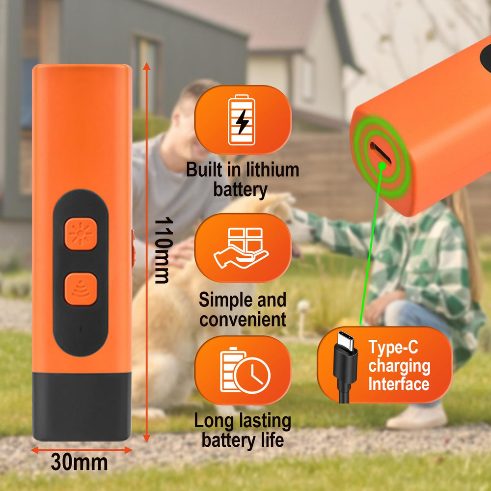 MISNINE bark deterrent device long-lasting battery supports days of use