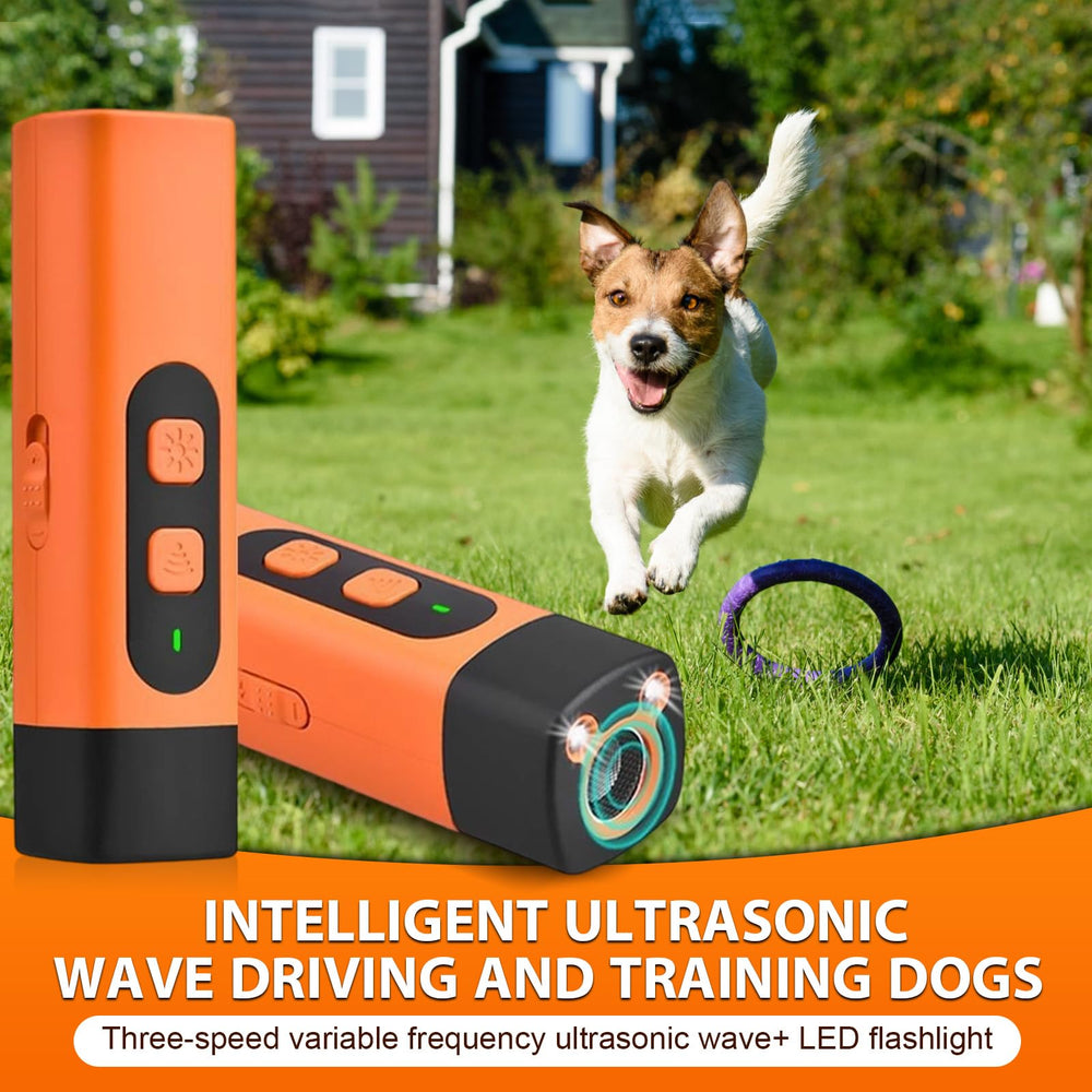 MISNINE dog bark deterrent device LED light aiding nighttime walks safely