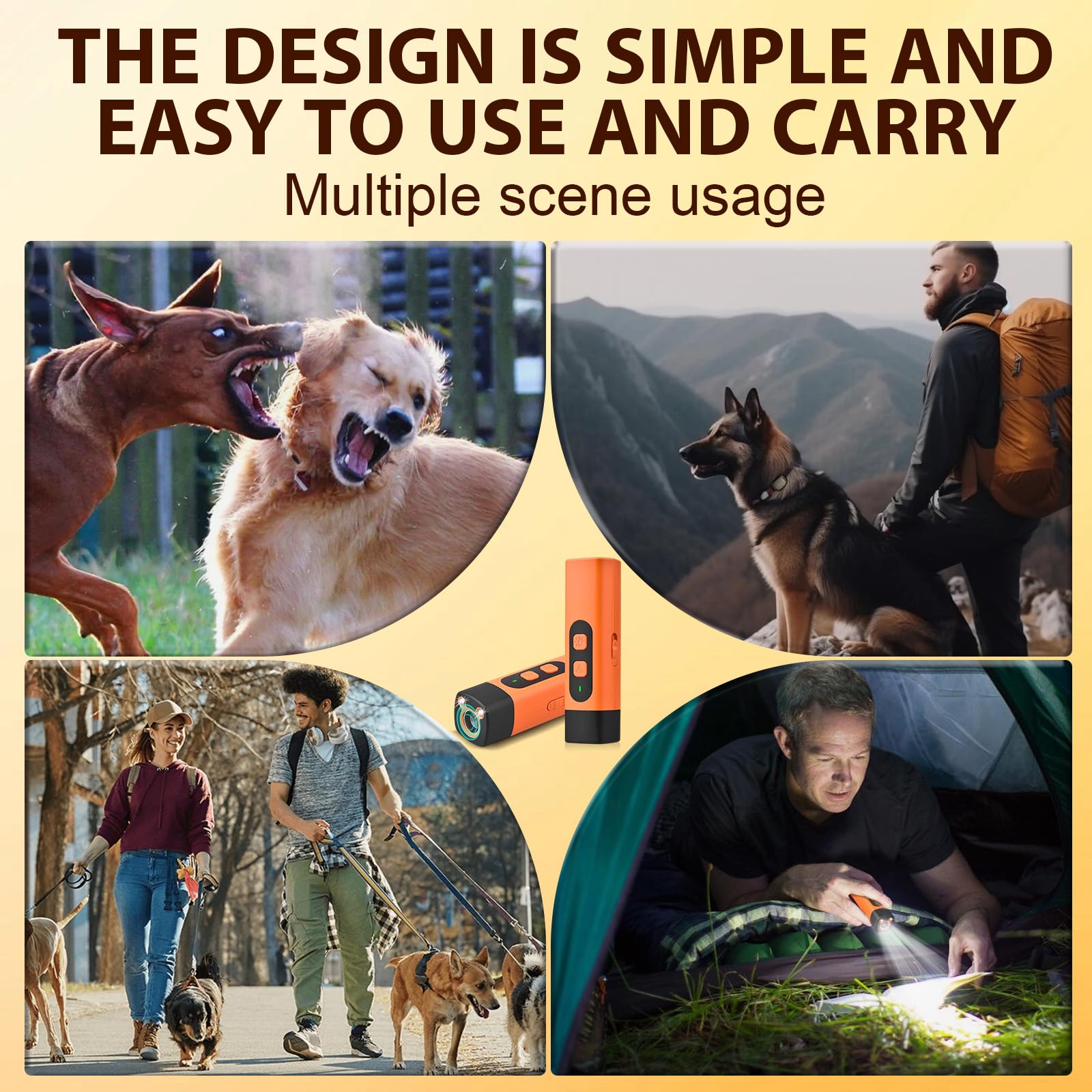 MISNINE dog bark deterrent device used in car training scenarios