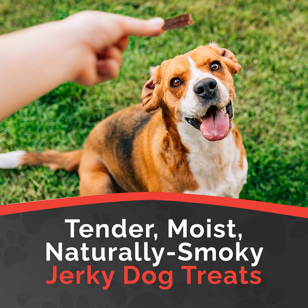 Miss Nelly's beef jerky training rewards bite-sized sticks perfect for training rewards.