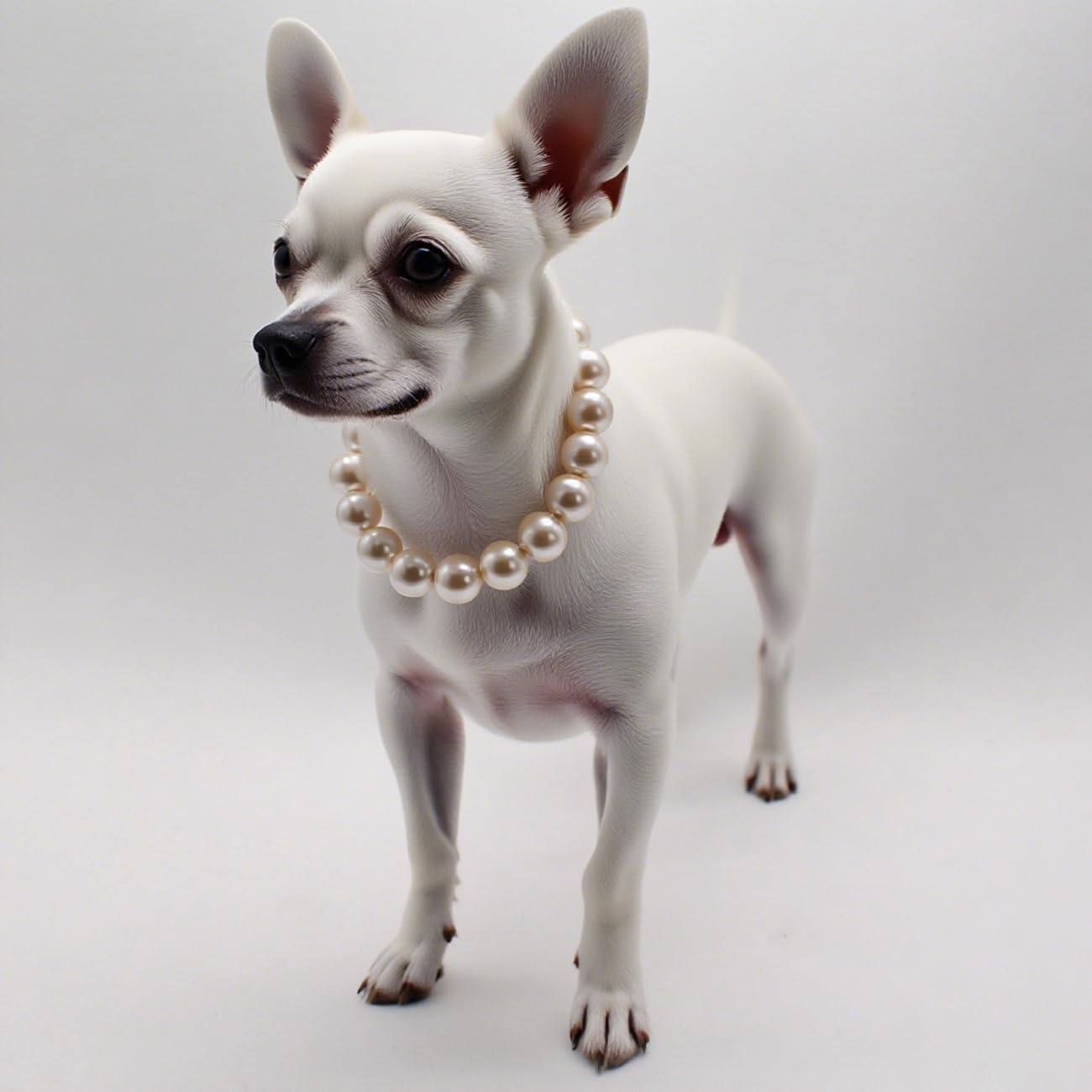 MISS PET pearl detail close-up shows champagne luster for stylish outings