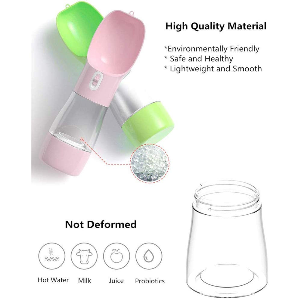 Misthis capacidad agua 250ml y alimento 200ml para salidas cortas.