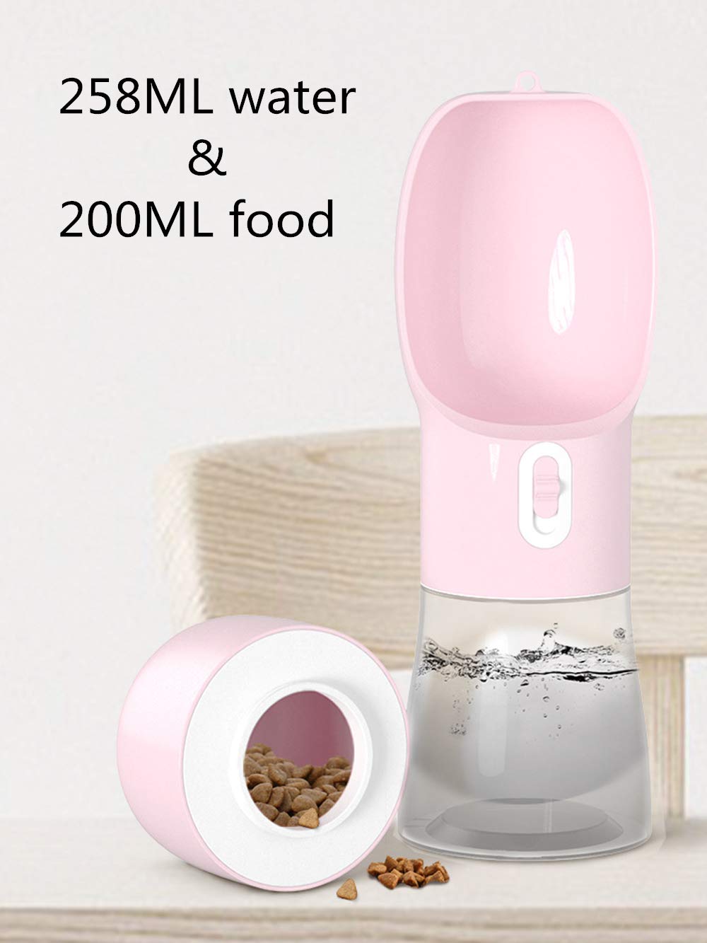 Misthis dog water bottle food container handy for adventures
