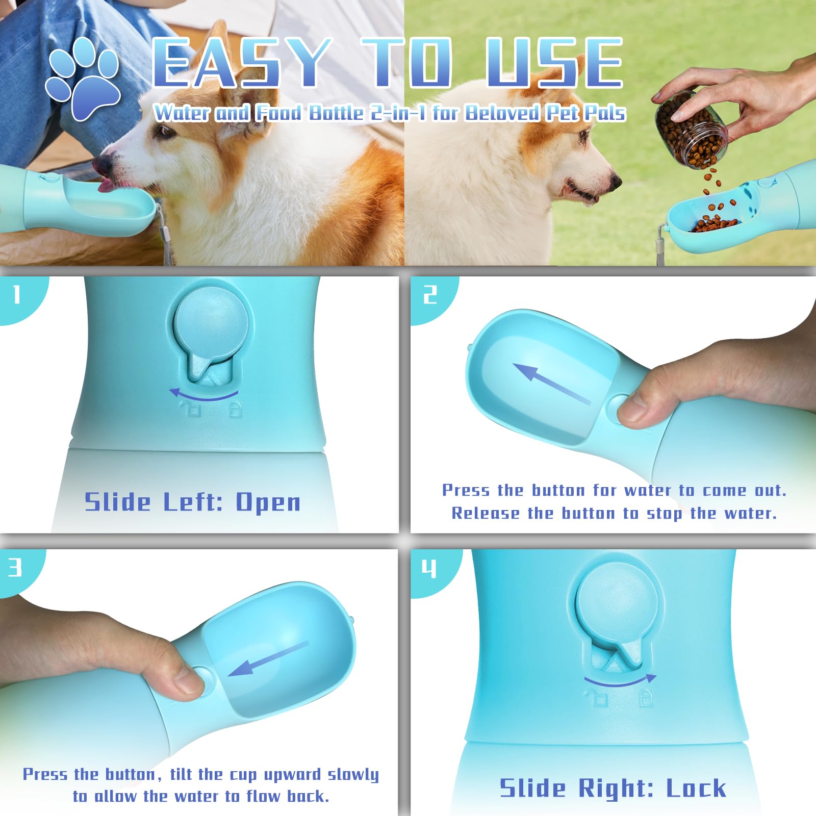 MITOCAPY one-button water flow makes hydration quick and easy