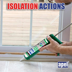 Mitreapel Aquarium Sealant application close-up shows easy seam sealing.
