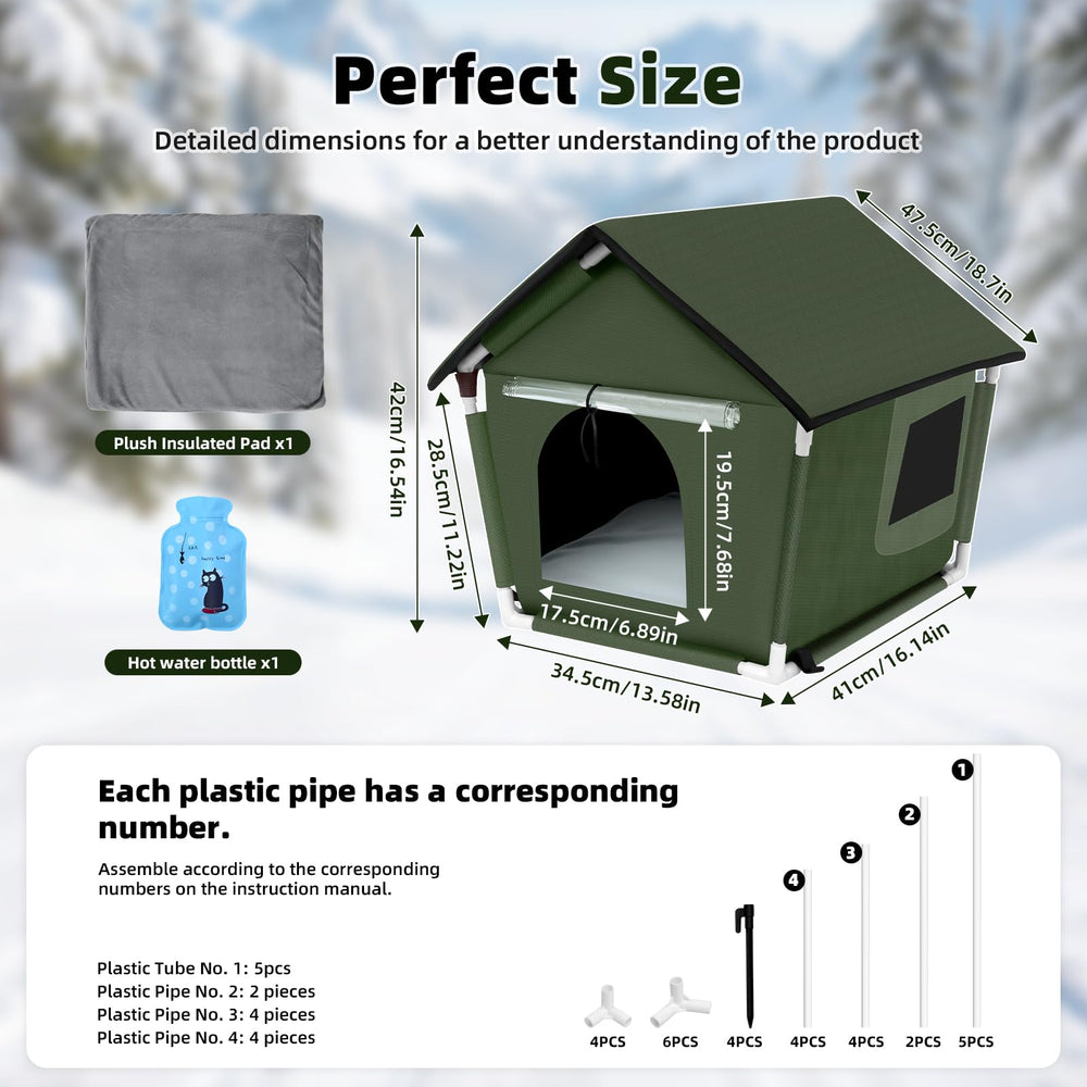 Mittimiya cat house interior features a built-in sponge and detachable mat for comfort.