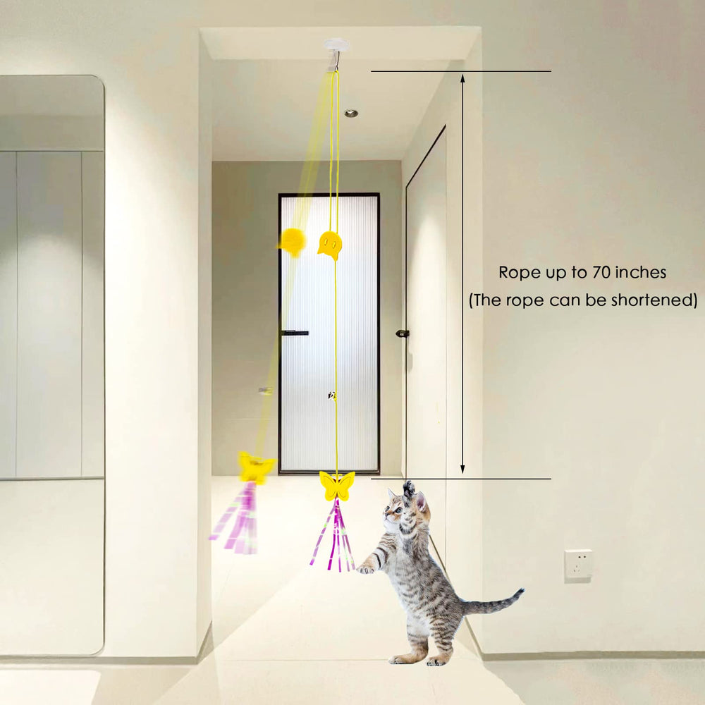 Mitubati cat toy fluffy feathers in action excites hunting instincts