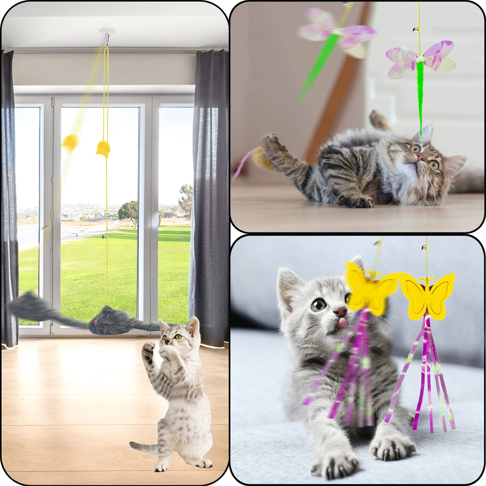 Mitubati cat toy six-pack display showcases durable, stimulating toys