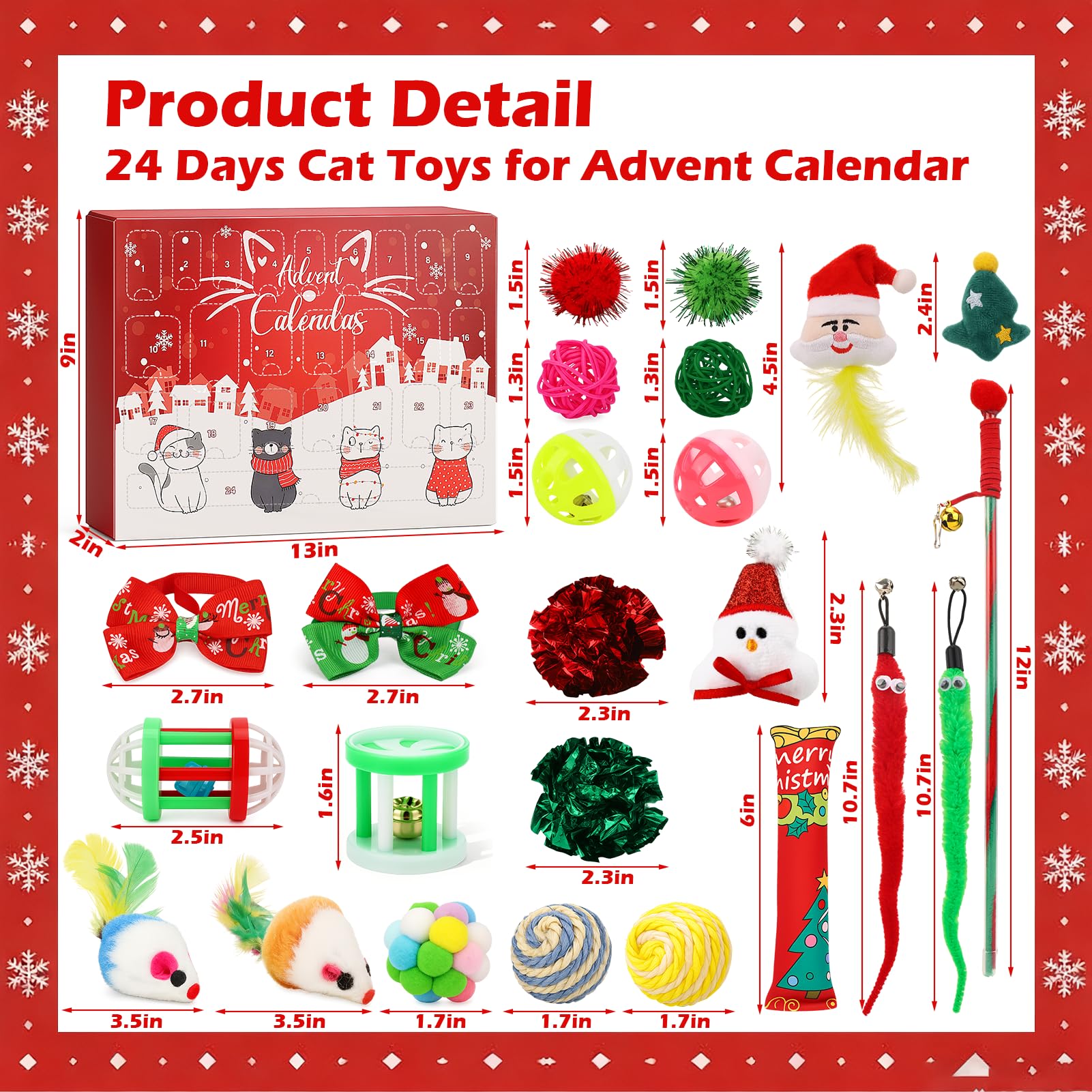 Mity rain Cat Advent Calendar 2025 day 7 crinkle ball for kinetic indoor exercise