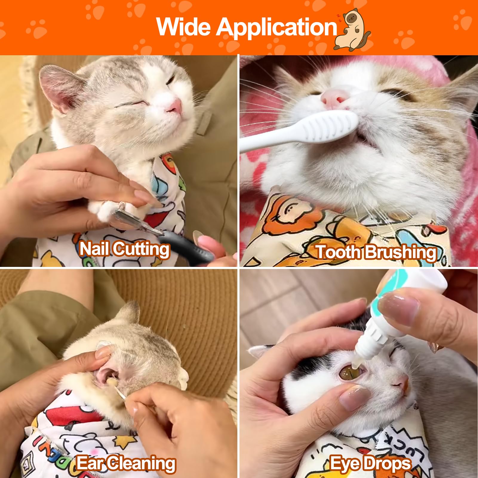 Mity rain cat nail clipper included with wrap for easy grooming