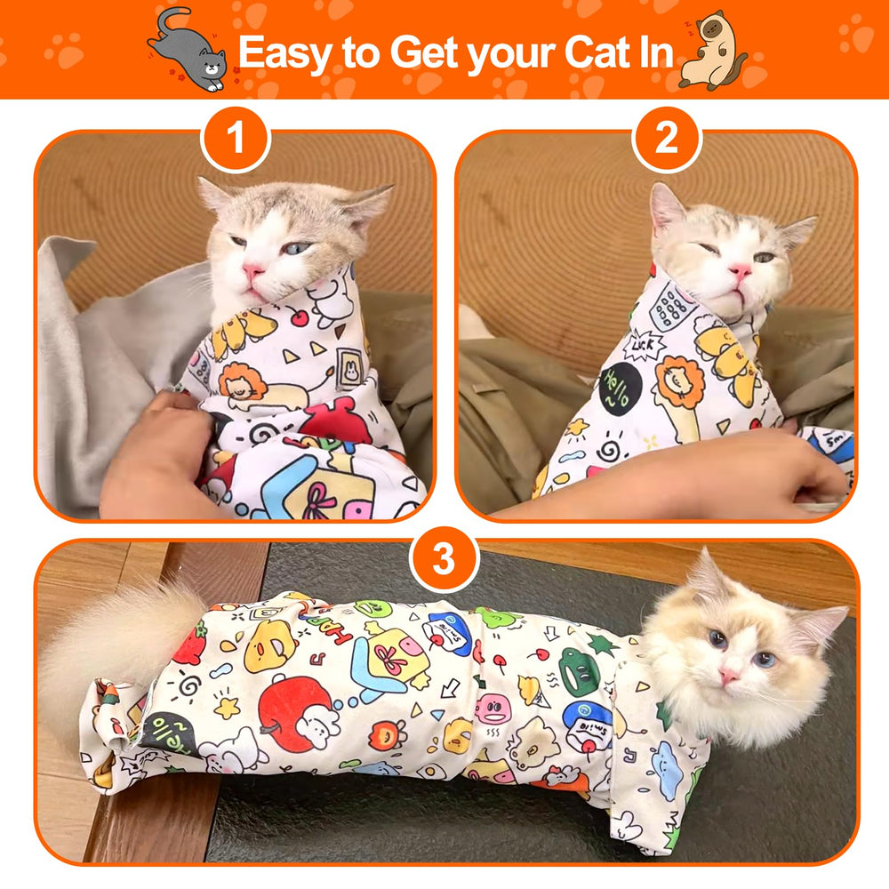 Mity rain cat wrap XXLarge size fits larger cats comfortably