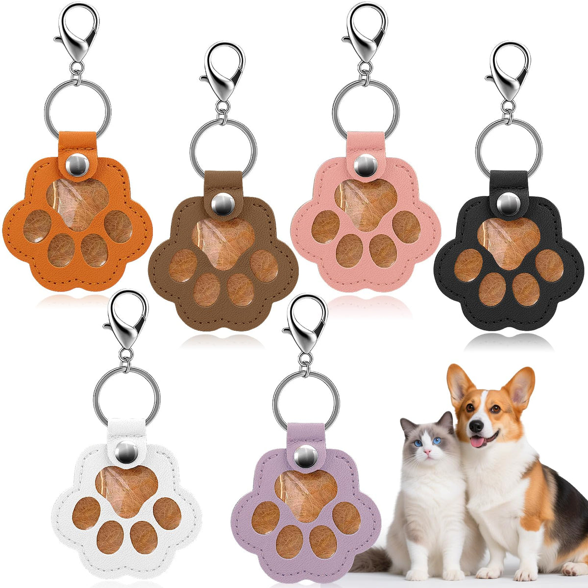 Mity Rain dog hair keepsake in a clear capsule, easily viewed for daily remembrance.