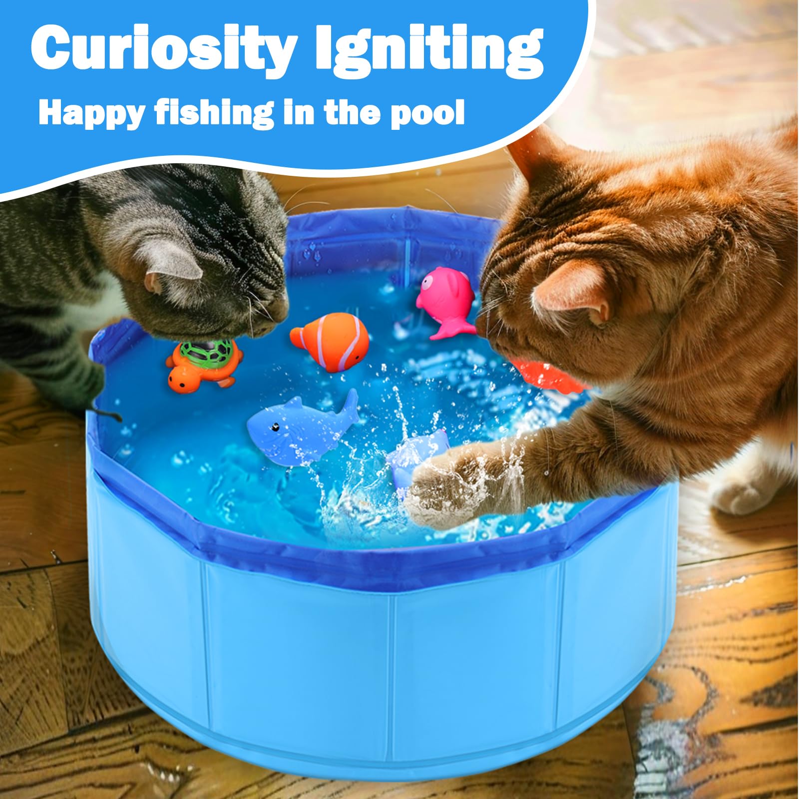 Mity rain Interactive Fish Toys promote hunting play and engagement.