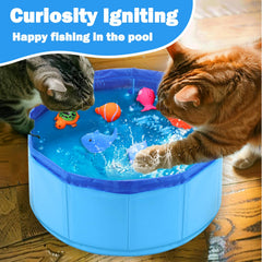 Mity rain Interactive Fish Toys promote hunting play and engagement.