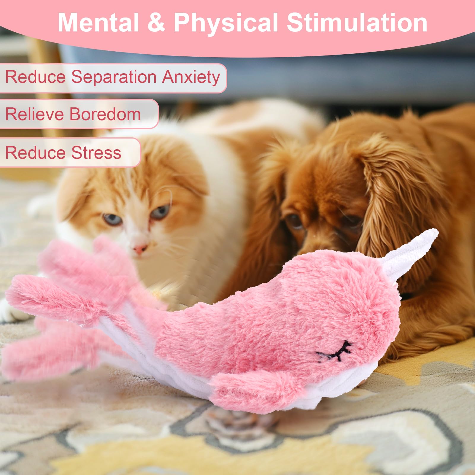 Mity Rain wiggly fish toy autonomously moves to burn energy