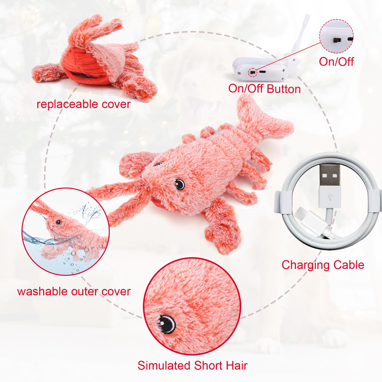 Mity rain Wiggly Lobster makes a great holiday gift for dogs.