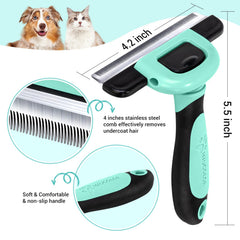 MIU COLOR Pet Grooming Brush detachable head demonstrates easy cleaning